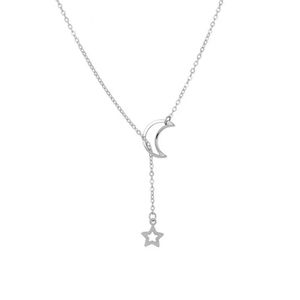 2 for $20 Silver Moon Star Pendant Choker Necklace